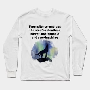 Wolf Sigma and Alpha Male Long Sleeve T-Shirt